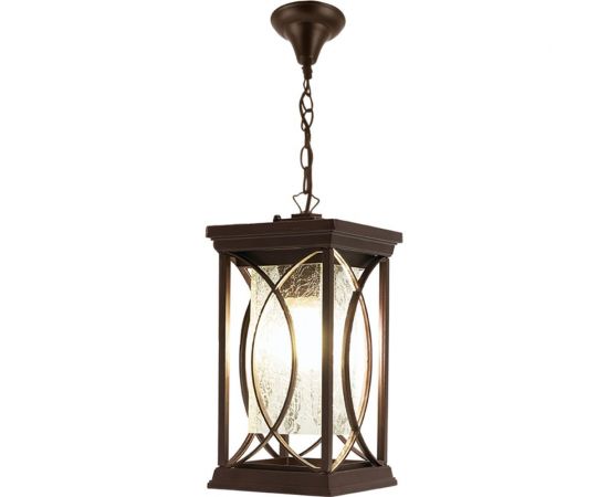 Садово-парковый светильник FERON серии «Лион», PL652 60W, E27, IP44, коричневый, 4-х гранник 11650 