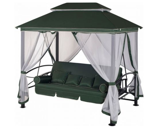 Беседка-качели Удачная Мебель Пальмира, цвет зеленый, A31BL.T01 УТ-00021186 