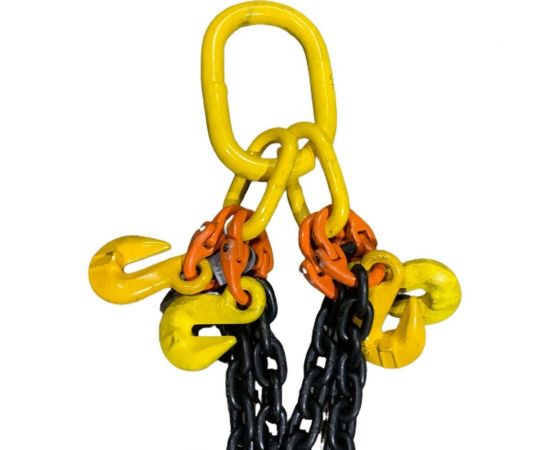 Цепной четырехветвевой строп ТРАСТ 4СЦ 6,7 т, 5000 мм (укоротители) 8 класс 4687201915645 – изображение 2