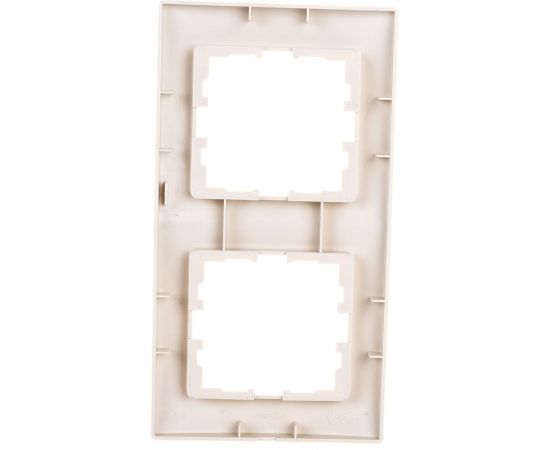 Двухместная вертикальная рамка LEZARD KARINA б/ вст крем 707-0300-152 – изображение 2