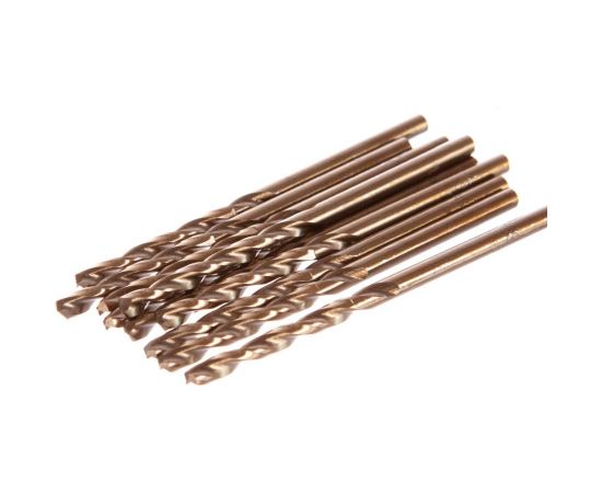 Сверло по металлу Cobalt 5% HSS-Co DIN 338 (10 шт; 3x33х61 мм) D.BOR 4190300X3D – изображение 2