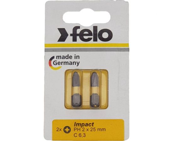 Бита ударная Impact (2 шт; 25 мм; PH2) Felo 02202241 – изображение 2