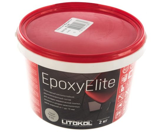 Эпоксидный состав для укладки и затирки LITOKOL EpoxyElite E.05 СЕРЫЙ БАЗАЛЬТ 482270003 – изображение 2