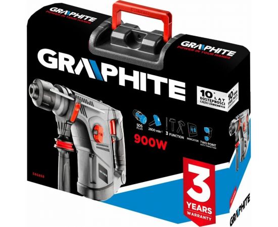 Перфоратор GRAPHITE SDS+ 58G858 – изображение 2