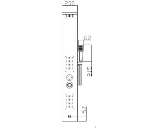 Гидромассажная душевая стойка Potato 3-х функциональная P3545 – изображение 2