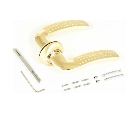 Комплект ручек Аллюр ФОСТЕР SB/PB 1676 (матовое золото; золото) 11126 – изображение 2