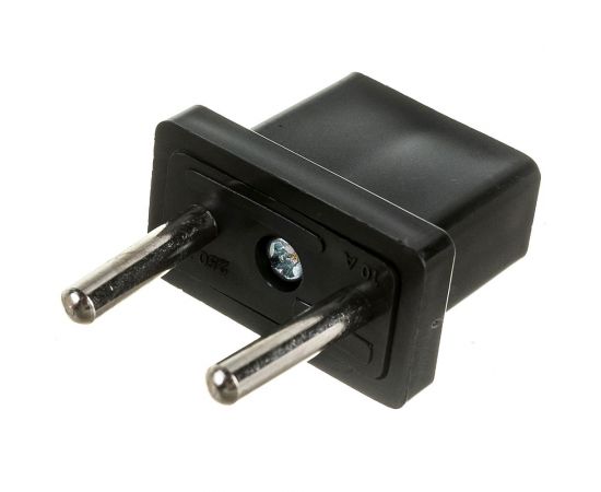 Американский адаптер-переходник AY-KA 10А 250В, черный 7714000 – изображение 3
