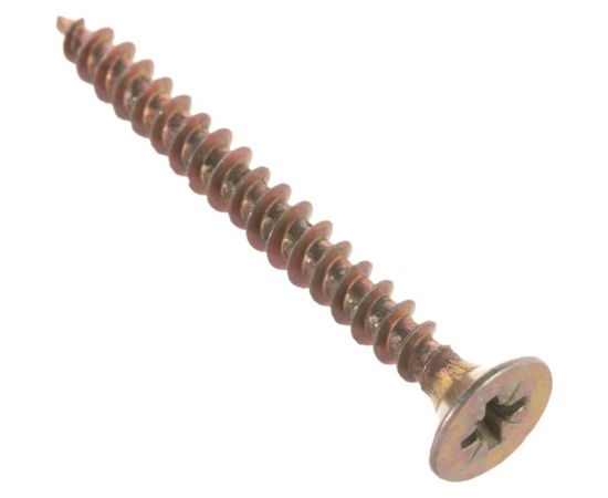 Потайной универсальный шуруп Метизный двор 5,0x50, желтый, 250 шт. 4607159063502 – изображение 4