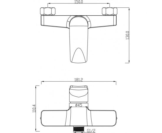 Смеситель для душа Swedbe Venado 1620 – изображение 5