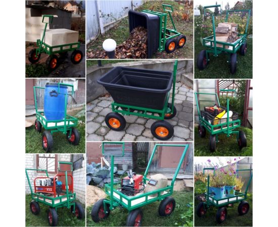 Откидная тележка с корытом SADOVODCART САДОВОД SAD44101 – изображение 7