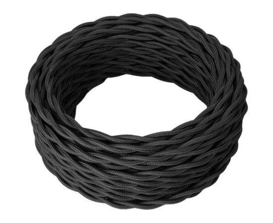 Силовой кабель Retro Electro ретро, 2х1,5, черный, длина бухты 50 2254751 – изображение 8