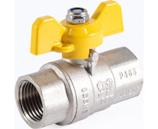 Шаровой кран для газа PROFACTOR PF GAS ручка бабочка, в/в 1/2 дюйма PF GBV 333 