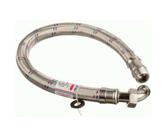 Подводка для воды TР-сантехника Гигант, нержавеющая сталь, 100 см, в/н 3/4, угловая 26391 