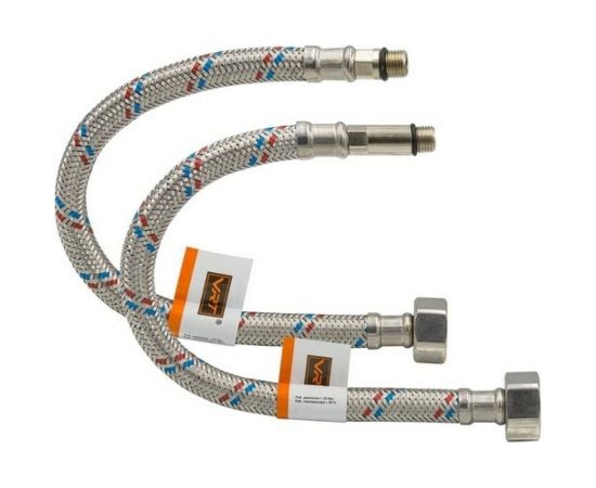 Подводка к смесителю (пара; 1.5 м; 1/2F-M10) VRT 521799 