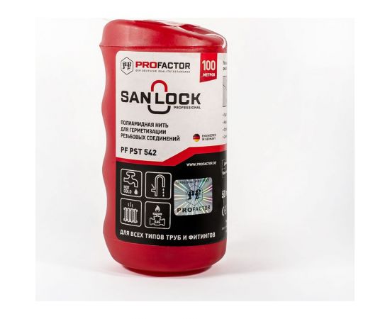 Нить для герметизации PROFACTOR PF SAN-LOCK Professional с силиконом 100м PF PST 542 