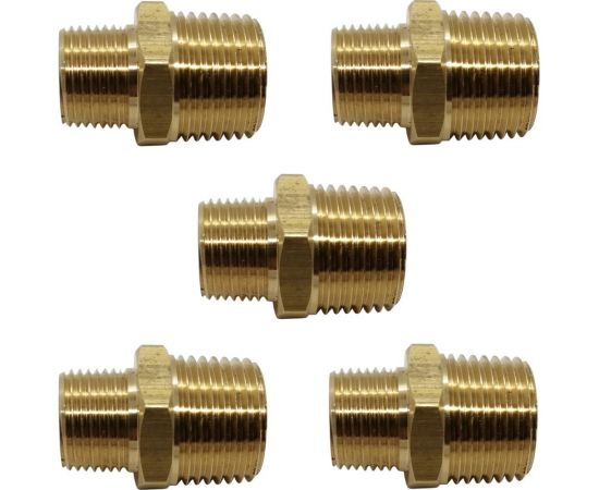 Ниппель переходной пневмо 1/2"" НР х 3/8"" НР, 5 шт HG 1645092 