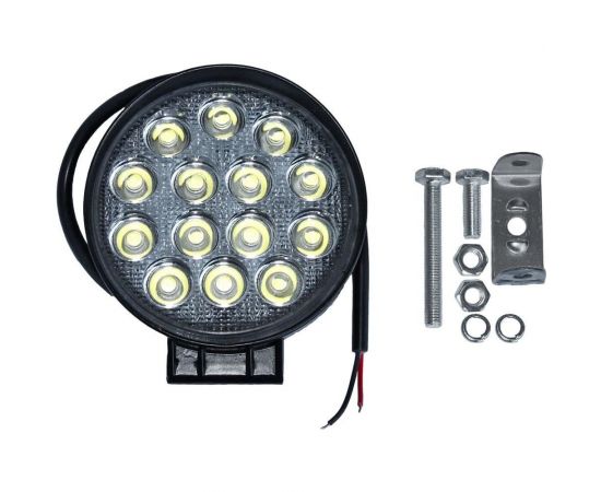 Противотуманная универсальная светодиодная фара ДАЛИ-авто 42W14 LED,9-40V, 128*114*55мм DA-02361 