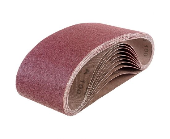 Лента абразивная бесконечная (10 шт; 100x610 мм; Р100; тканевая) Orientcraft OCE100610100 