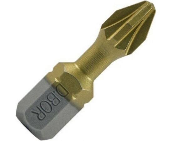 Биты фрезерованные TiN-half (10 шт; Pz2; 25 мм) D.BOR D-THT-PZ02-025-010 