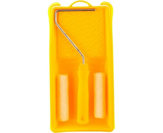 Малярный набор для работ с лаками СИБРТЕХ кювета 150 мм х 290 мм и мини-валик 110 мм/ 80458 