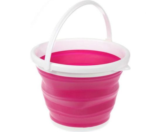 Складное круглое ведро BRADEX 10 л, розовое TD 0555 