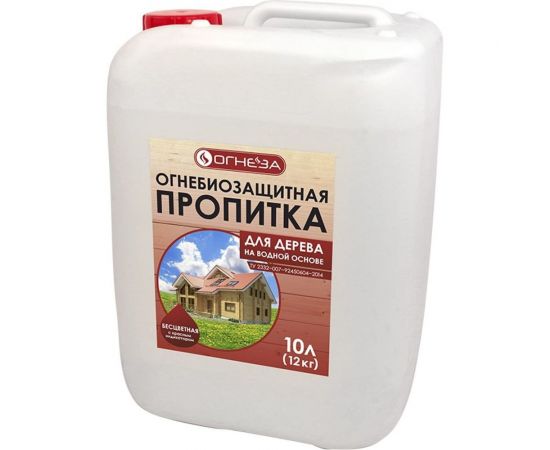 Огнезащитная водорастворимая пропитка ОГНЕЗА-ПО-Д с индикатором, с биозащитными добавками 105092 