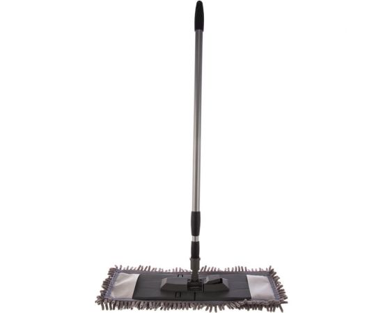 Плоская швабра для влажной уборки InLoran лапша, шенилл, 42.5x13см, телескопическая ручка 120см BS-029GR 