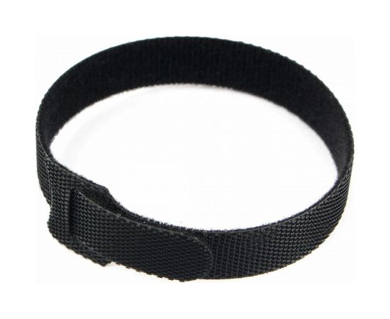 Хомуты-липучки Cablexpert на основе ленты Velcro 200x11 мм, черные, 12 шт. VT-200x11BK 