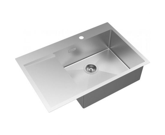 Мойка из нержавеющей стали IDDIS Haze сатин, чаша справа, 780х510 HAZ78SRi77 – изображение 2