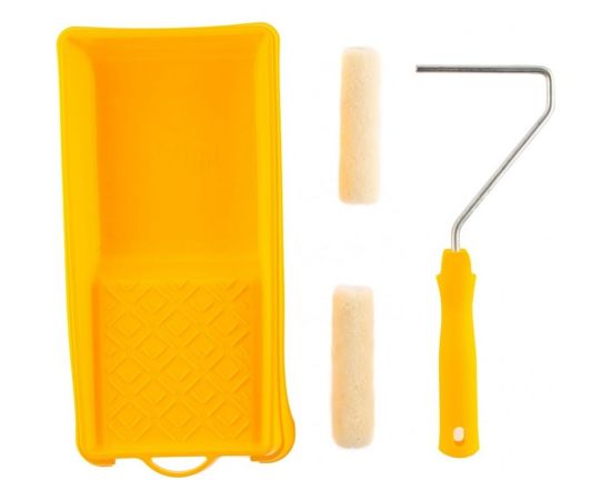 Малярный набор для работ с лаками СИБРТЕХ кювета 150 мм х 290 мм и мини-валик 110 мм/ 80458 – изображение 2