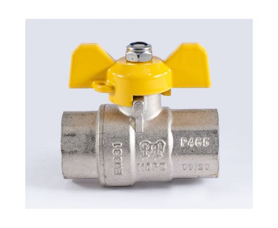 Шаровой кран для газа PROFACTOR PF GAS ручка бабочка, в/в 1/2 дюйма PF GBV 333 – изображение 2