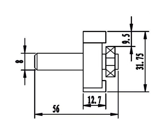 Фреза HM для выборки паза (9.5х12.7х56х31.75 мм) REDVERG 840331 6625657 – изображение 2