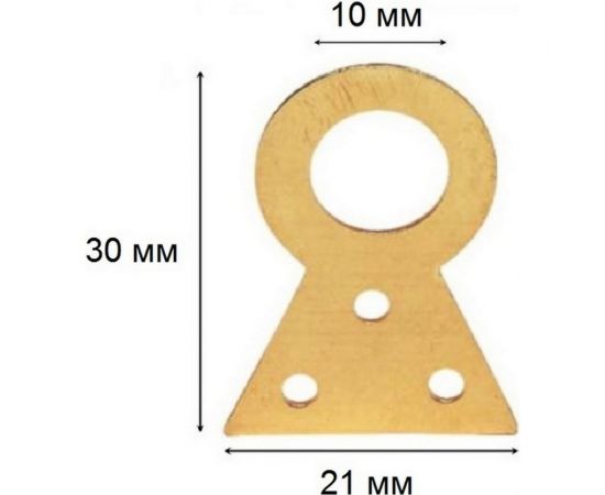 Подвес для картин ALDEGHI LUIGI SPA 30х21х10 мм, латунь 171AO01 – изображение 3
