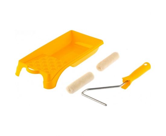 Малярный набор для работ с лаками СИБРТЕХ кювета 150 мм х 290 мм и мини-валик 110 мм/ 80458 – изображение 3