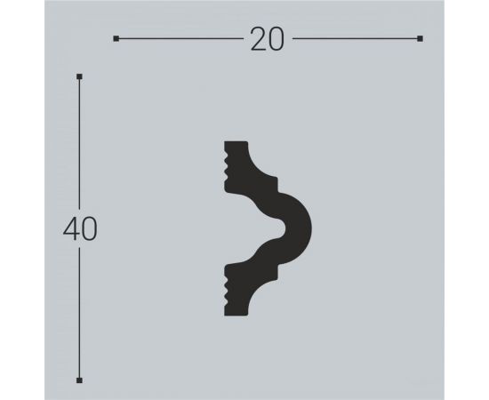 Молдинг bello deco XPS М 12 40x20 мм 00-00004593 – изображение 3