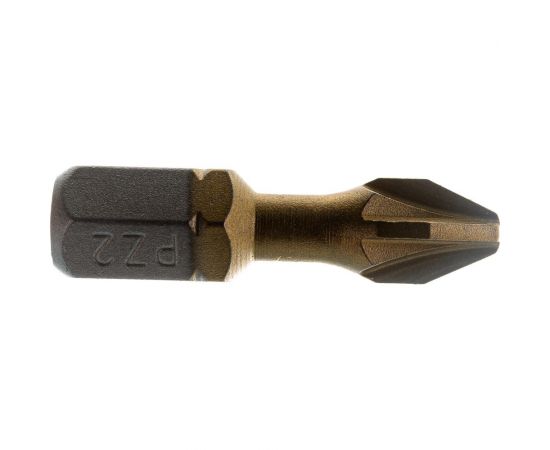 Биты фрезерованные TiN-half (10 шт; Pz2; 25 мм) D.BOR D-THT-PZ02-025-010 – изображение 3