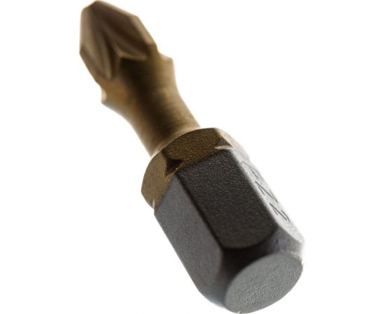 Биты фрезерованные TiN-half (10 шт; Pz2; 25 мм) D.BOR D-THT-PZ02-025-010 – изображение 4