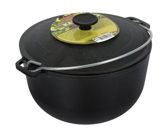 Чугунный казан с крышкой BOYSCOUT 6 л 61544 – изображение 4