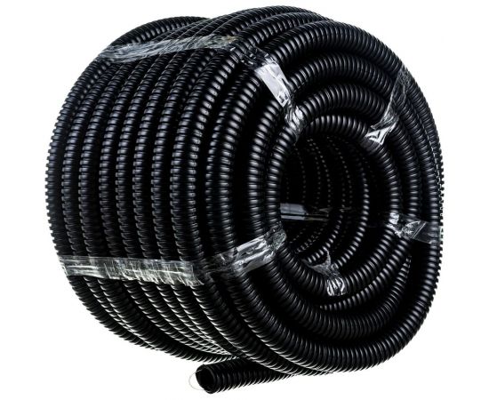 Легкая гофротруба УРАЛ ПАК ПНД 25 мм 25 с протяжкой черная, м ГФ-1100025-025 – изображение 4