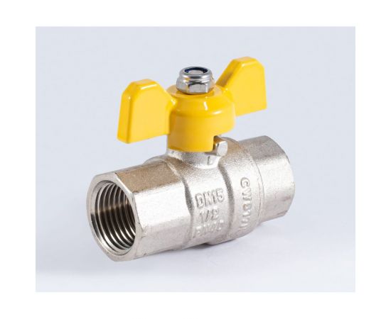 Шаровой кран для газа PROFACTOR PF GAS ручка бабочка, в/в 1/2 дюйма PF GBV 333 – изображение 4