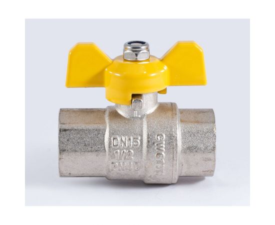 Шаровой кран для газа PROFACTOR PF GAS ручка бабочка, в/в 1/2 дюйма PF GBV 333 – изображение 5