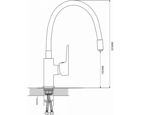 Смеситель для кухни Ekko черный E4264-8 – изображение 7
