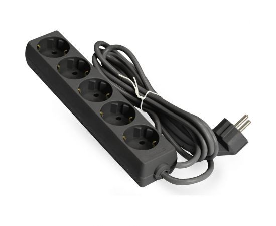 Удлинитель ExeGate ECE-5-1.8B 5 евророзетки с заземлением, 1.8м, черный 285819 