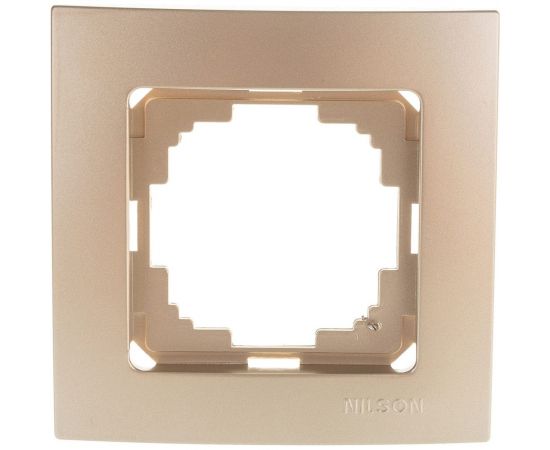 Рамка NILSON одноместная золото Touran metallic 24150091 
