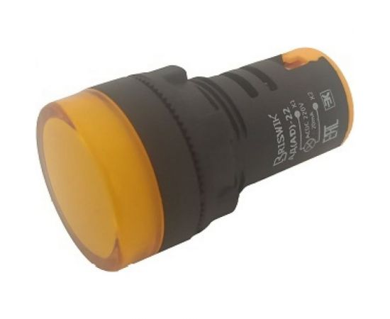 Индикатор Briswik светодиодный АД-22 желтый 24В AC/DC IP65 