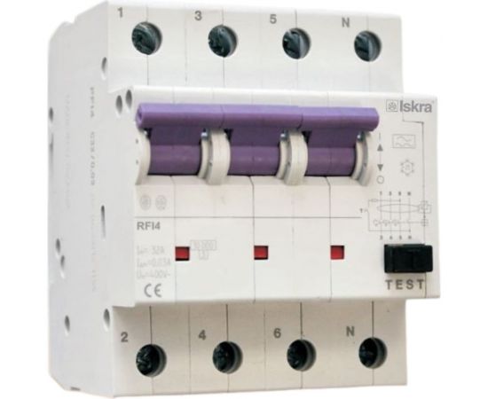 Дифференциальный автомат Iskra RFI4-C-16/0.03 3838733069394 