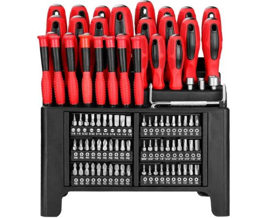 Набор профессиональных отверток и бит DEKO SS100 с удобной подставкой 100 предметов 