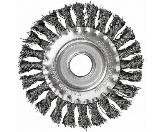 Кордщетка дисковая прямая витая жестка 150х22.2 мм для УШМ Профессионал 5567 