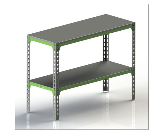 Стол-верстак 950x1800x400 (одна полка) SVPI951840 