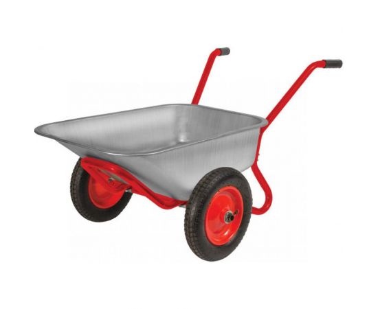 Строительная двухколесная тачка FIT Профи ПУ колеса, 260 кг 77629 